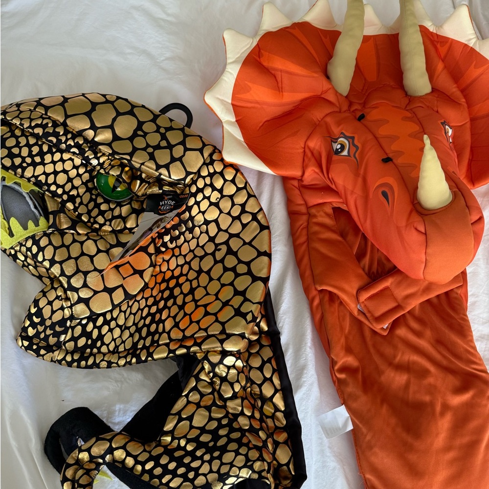 Orange Triceratops And Trex Hooded Costume - Target